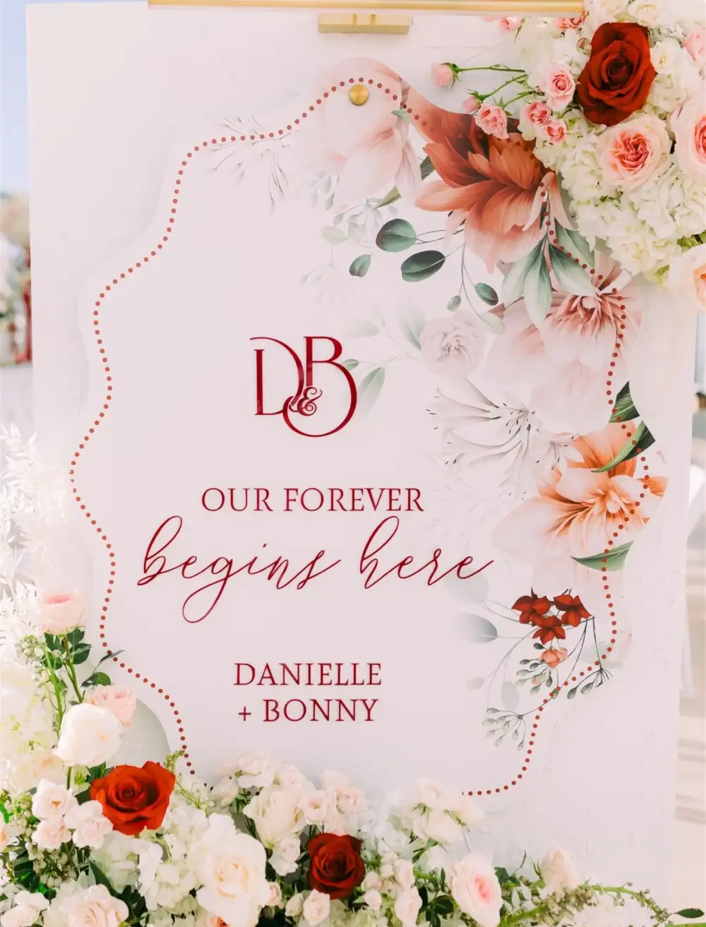 D&B Wedding Sign